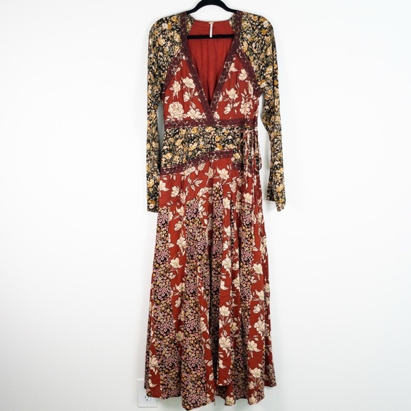 Free People Tilda Wrap Floral Maxi Dress - Picture 4 of 14